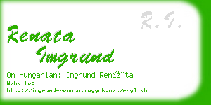 renata imgrund business card